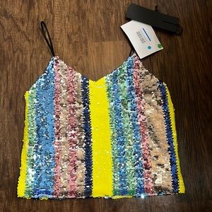 NWT Mangano sequin top